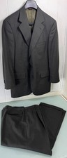 Jos A Bank Executive Collection 2 Piece Suit 44R 36X28 Glen Plaid Made In USA