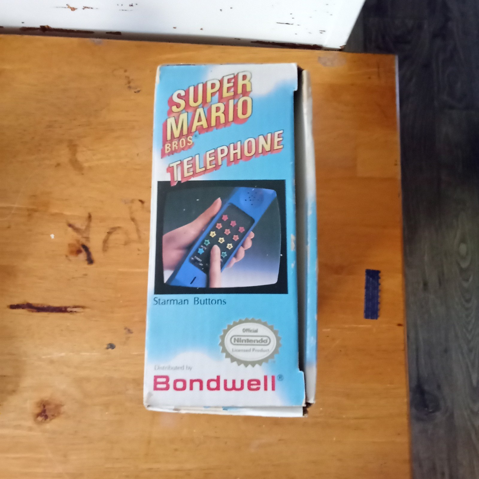 Vtg 1990 Super Mario Bros. 2 Telephone In Box Red Pipe W/ Instructions Warranty