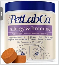 PetLab Co. (PetLabCo.) ALLERGY & IMMUNE Probiotic Soft Chew For Dogs (30 Pork)