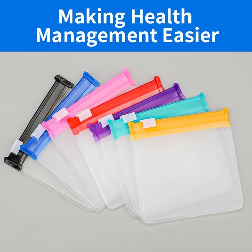 21PCS Pill Pouches, Pill Organizer Travel, Clear Pill Baggies, Plastic Pill B... - Picture 3 of 7