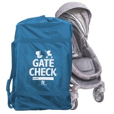 J.L. Childress Gate Check Bag for Single Some Double Strollers Deluxe, Blue