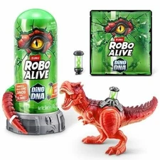 Robo Alive Dino DNA Animal Figure: Dinosaur Toy Playset with 10 PVC Pieces
