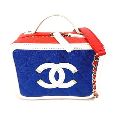 CHANEL A93342 CC Mark CC filigree vanity bag Tricolor Shoulder Bag