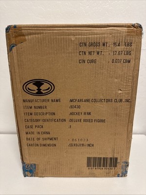 McFarlane Collectors Club Exclusive Ice Hockey Rink - New In Box, Factory Sealed
