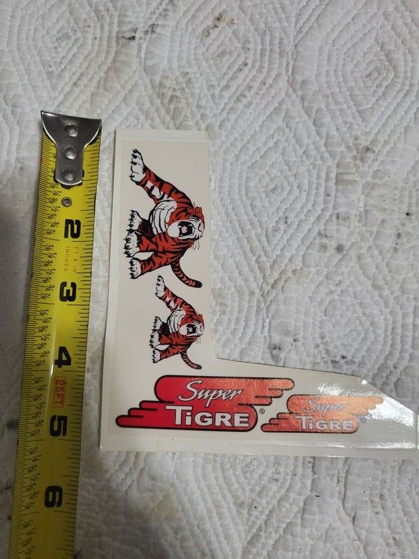  Vintage Super TIGER RC Decal Sheet