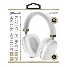 Sentry Industries BTA1000WH Bt r Deluxe Full Size Nc Headphones Wht