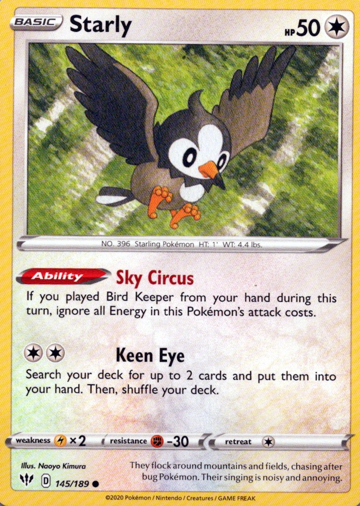 SWSH03: Darkness Ablaze #145/189 Starly