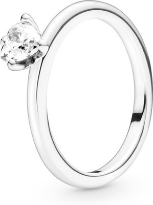 Pandora Clear Heart Solitaire Ring 198691C01 Ladies Ring