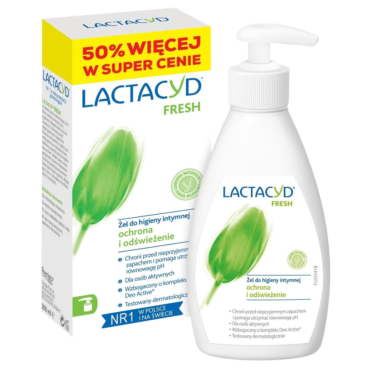 Lactacyd Fresh, refreshing intimate hygiene gel, 300 ml