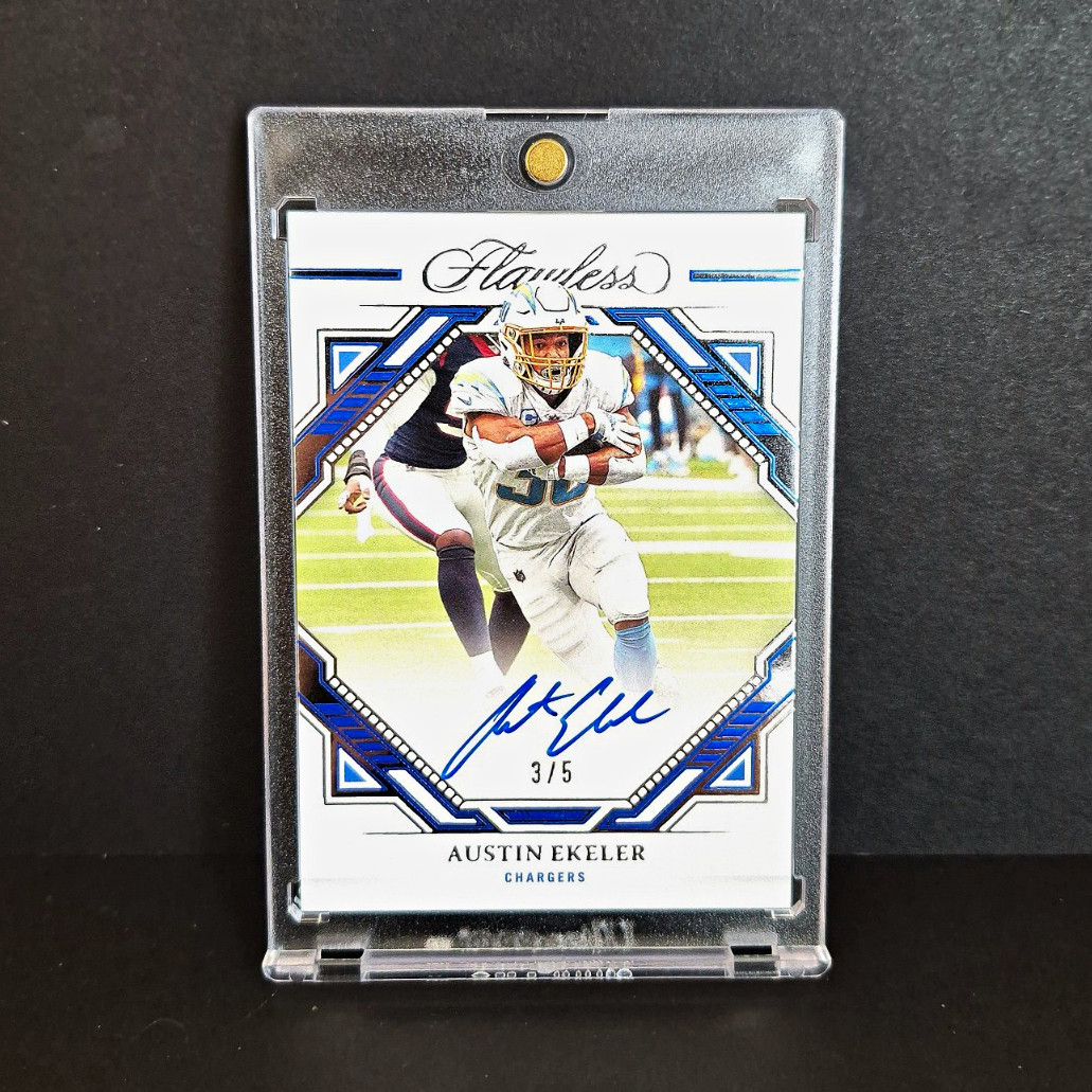 2022 Panini Flawless Austin Ekeler Flawless Frame Signatures Auto /5 Chargers