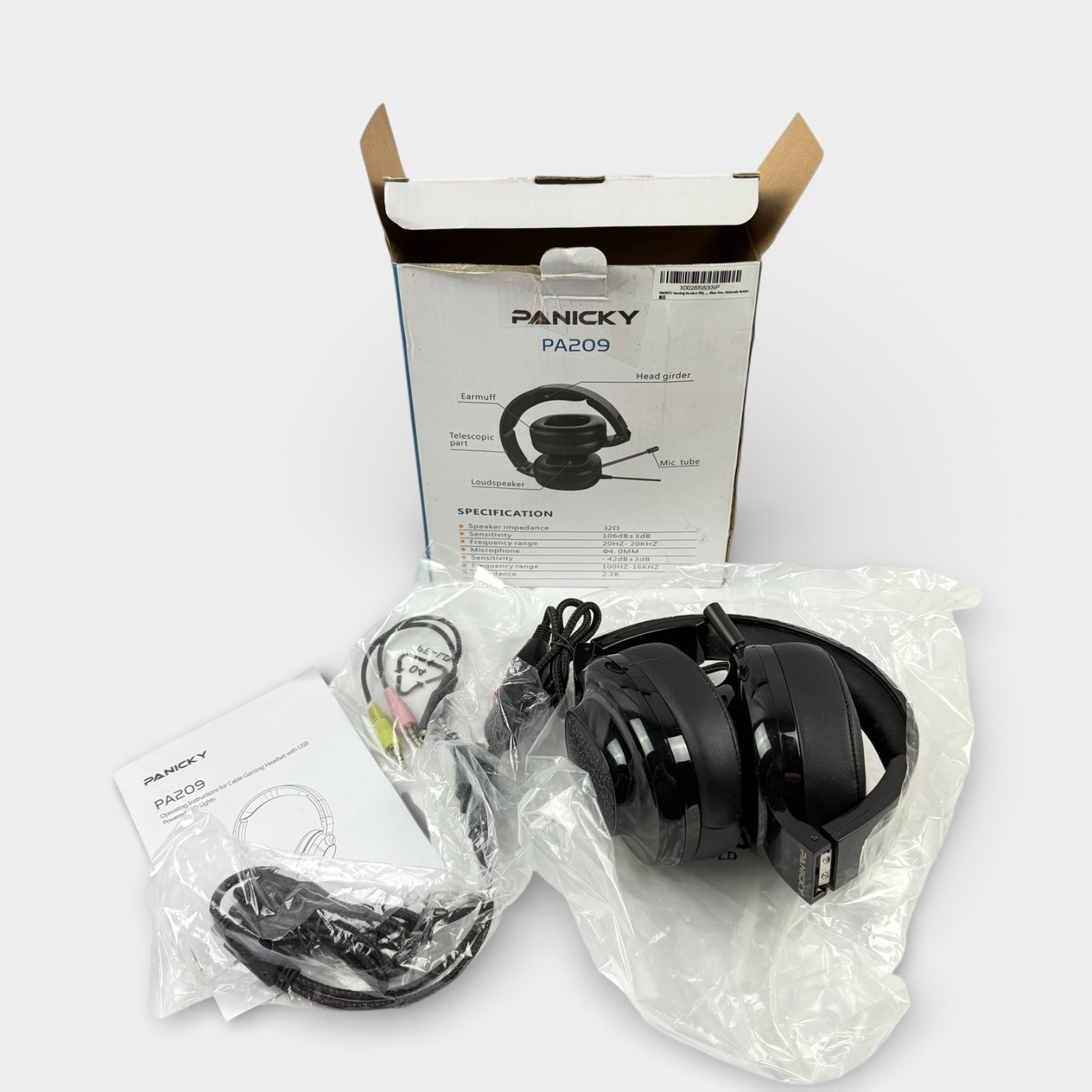 Gaming Headset w/ Mic 3.5mm USB PS4 Xbox Switch PC-image