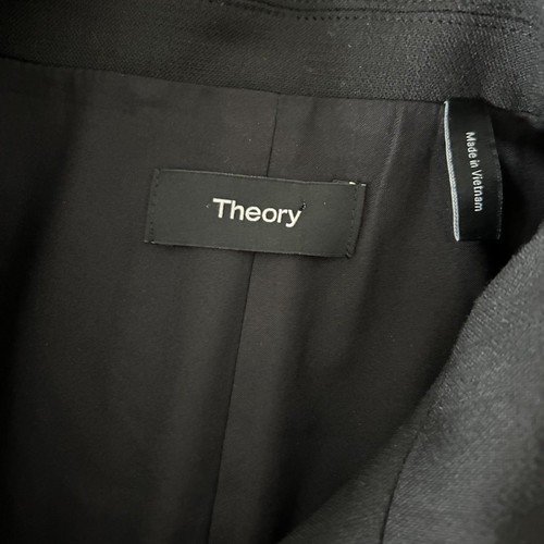 Theory Tailored Vest Top in Black Wool Blend Size 4 - Picture 4 of 6