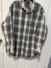 Carhartt Shirt Mens Size XL Gray Plaid Long Sleeve Button Down Relaxed Fit Work