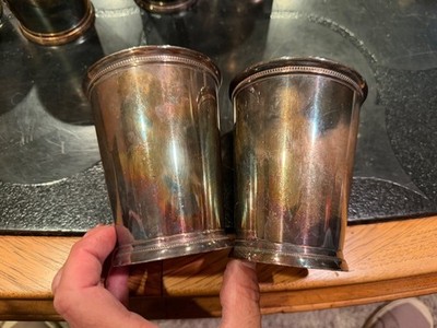 International Silver Mint Julep 2 Cups Silverplate