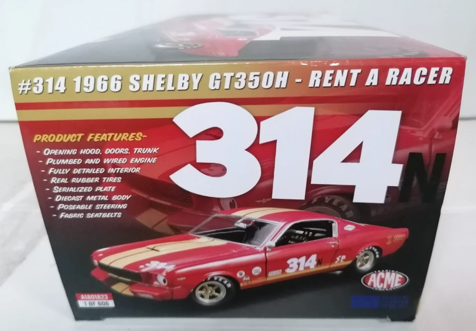 Modellino Acme Ford Mustang Shelby Gt 350h,N°314,1/18 - Immagine 3 di 4