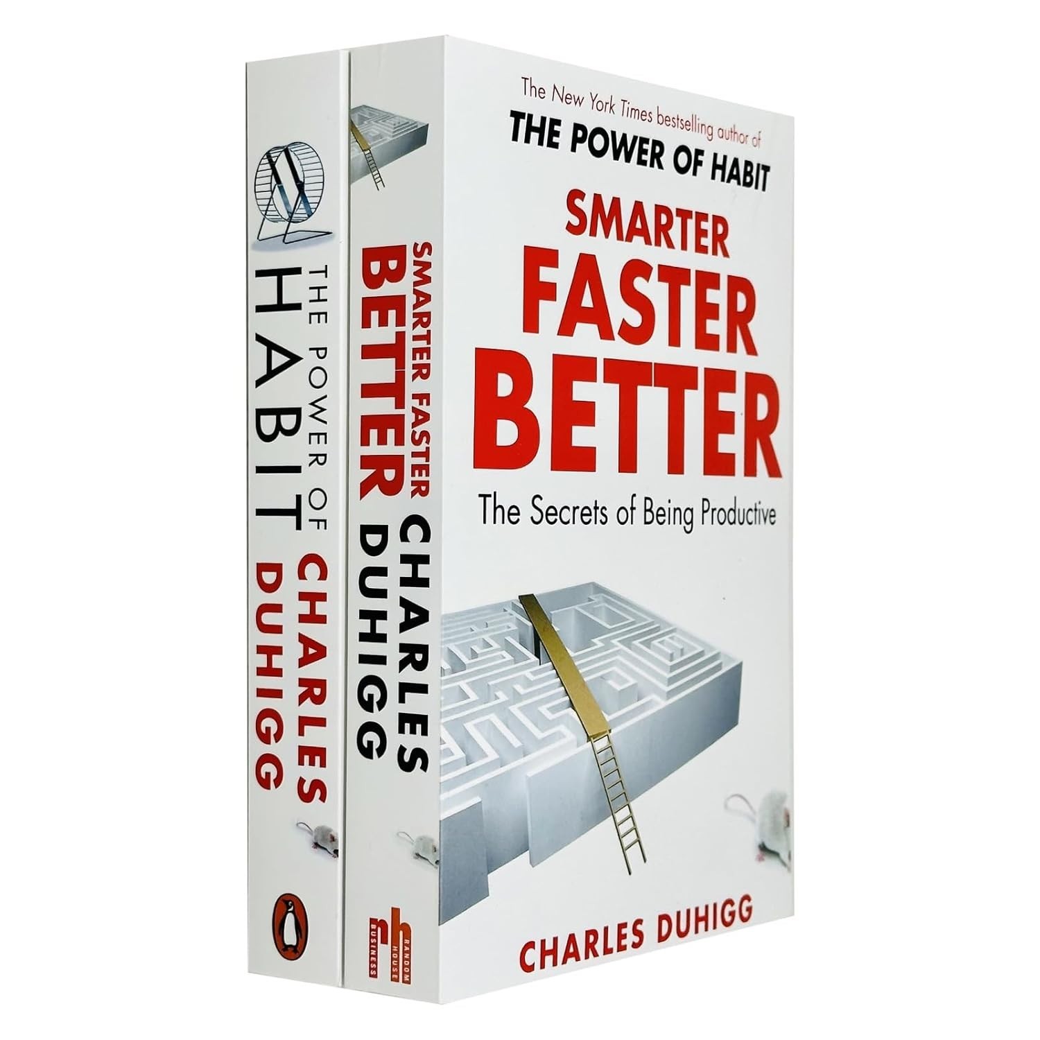 Charles Duhigg Collection 2 Books Set Smarter Faster Better, Power of Habit