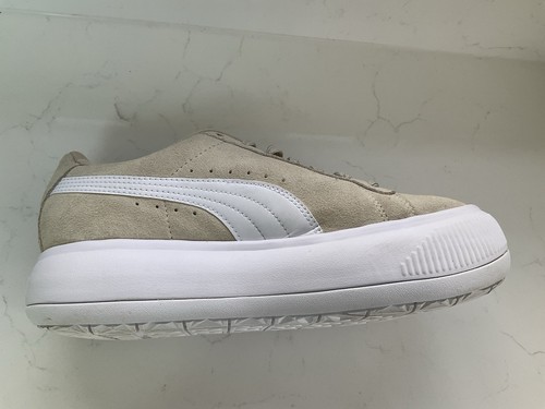 Zapatillas Puma Mayze Plataforma Gamuza Cuero Beige Blanco Talla UK 4.5 EU 37.5 - Imagen 8 de 12
