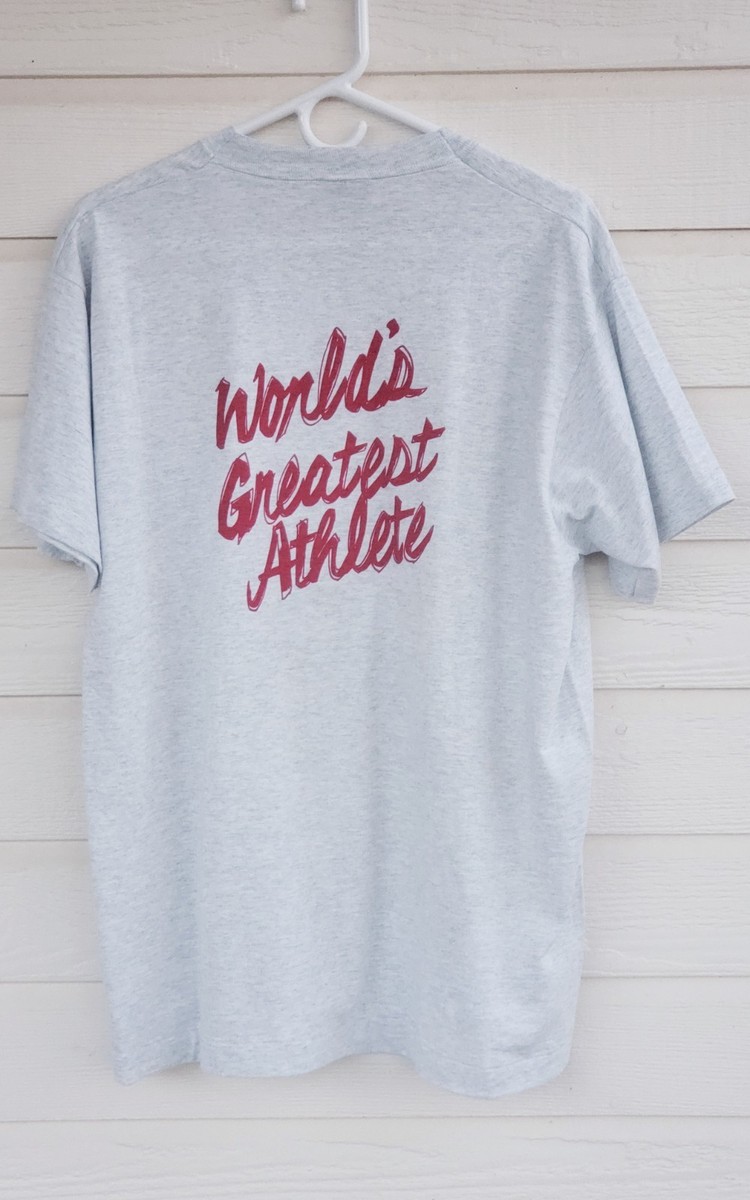 Vintage 1992 Dan O Brien The World's Greatest Athlete Fan Club Shirt View 5