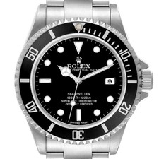 Rolex Seadweller 4000 Black Dial Steel Mens Watch 16600