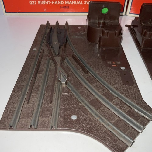 LIONEL BOXED 027 GAUGE SWITCH TRACK RIGHT 1024R 6-65022 & LEFT 1024L 6-65021 ๐ - Picture 14 of 15