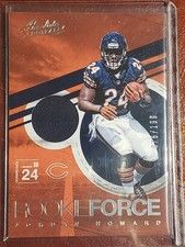 JORDAN HOWARD 2016 ABSOLUTE FOOTBALL ROOKIE FORCE JERSEY /199 CHICAGO BEARS
