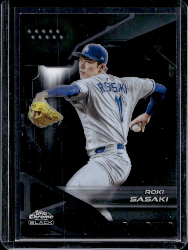 2026 Topps Chrome Black Roki Sasaki #55 Dodgers