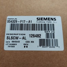 New Siemens S54329-F17-A1 SLSCW-AL Rev. H Strobe Ceiling Horn Fire Alarm White