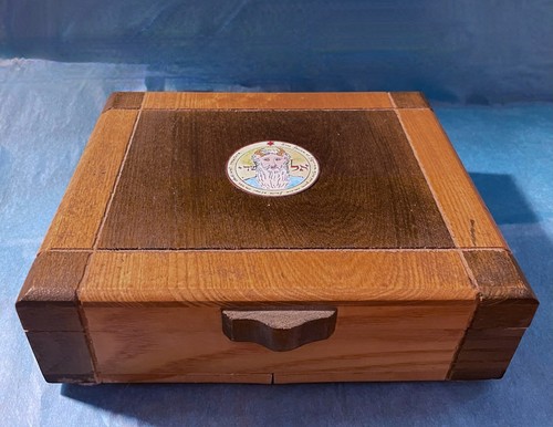 VINTAGE TAROT BOX W/ FIRST PENTACLE OF THE SUN FROM THE KEY OF SOLOMON * WICCAN