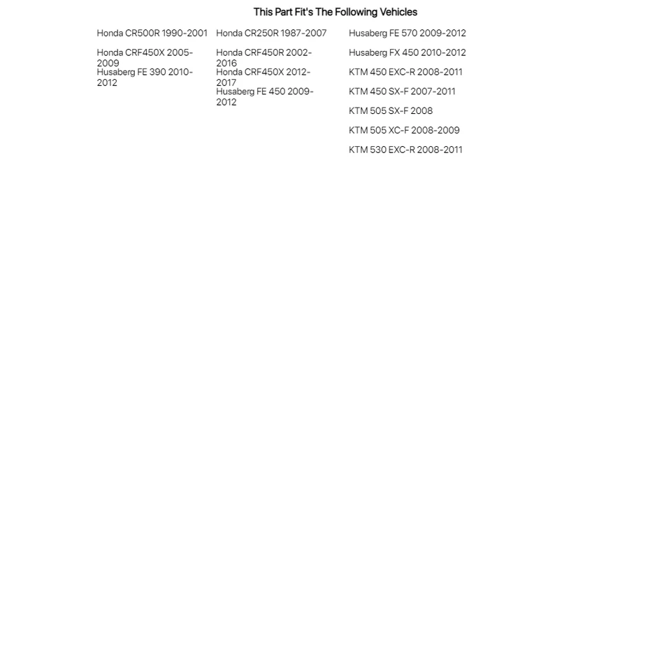 Juegos de goma amortiguador de embrague Pro X para Husaberg Fe 570 2009-2012 Foto 3 de 3