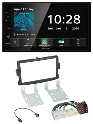 Kenwood Bluetooth MP3 DAB USB 2DIN Autoradio für Dacia Sandero Opel Vivaro Renau - Bild 1 von 4