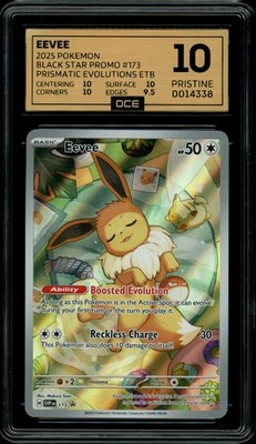 Pokemon Slab: Eevee - 173 - Black Star Promo - Graded OCE Pristine 10