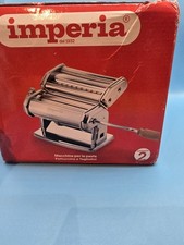 Imperia Pasta Maker Machine Model SP-150 Made in Italy Heavy Duty Steel w/ Box