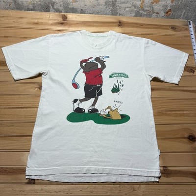 Vintage 90s Senor Frog's Acapulco Golfing Mole Graphic Funny Cartoon Shirt Large
