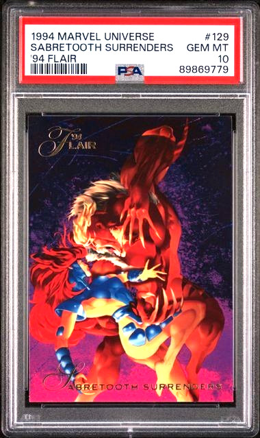 1994 Marvel Universe '94 Flair Sabretooth Surrenders PSA 10 Jean Grey Sabretooth