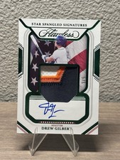 Drew Gilbert /5 PATCH AUTO 2023 Panini Flawless Star Spangled Signature Emerald