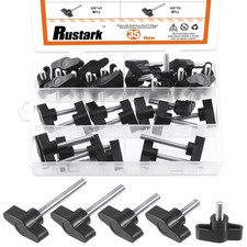 Rustark 35Pcs M6 5 Sizes Thumb Screws Assortment The assortment kit, Black