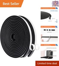 Weather Stripping Door Seal Foam Tape 3/8X1/4 Inch 26FT Black Soundproof
