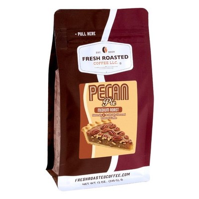 Pecan Pie Flavored Medium Roast Kosher Ground Arabica Coffee 12 oz Bag Box Unit