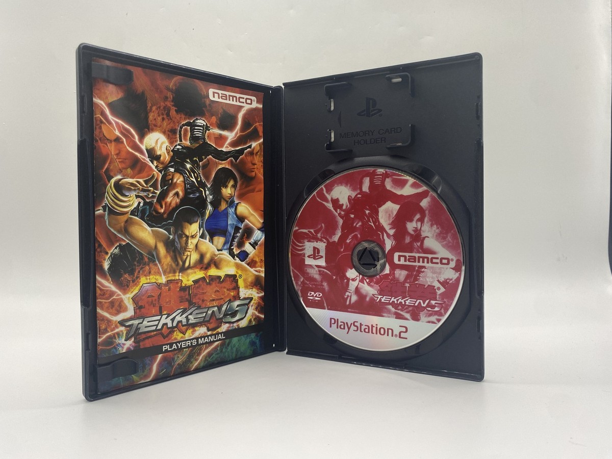 PS2 Playstation2 Console w/ Tekken series 1 2 3 4 5 tag 6 set