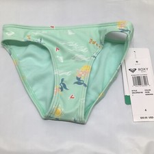 Roxy Girl Mermaid Spirit Swim Bikini Bottoms NWT Size 4 UPF 50  