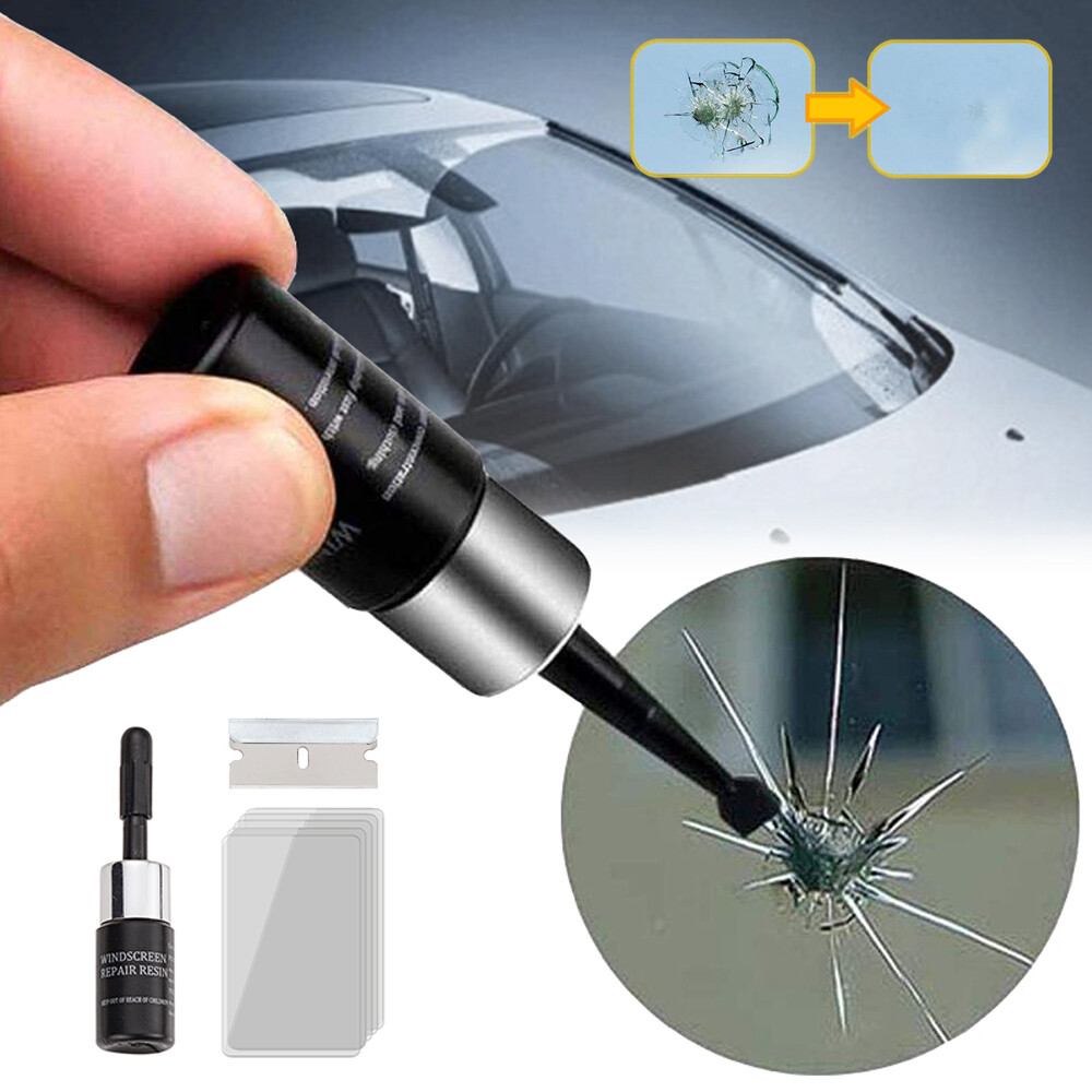1 Set Car Windshield Crack Repair Tool with Resin Fluid for Glass