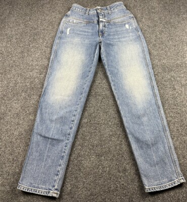 Closed Pedal Pusher Jeans Women s Sz 38 Light Blue Organic Cotton 23X27 Designer