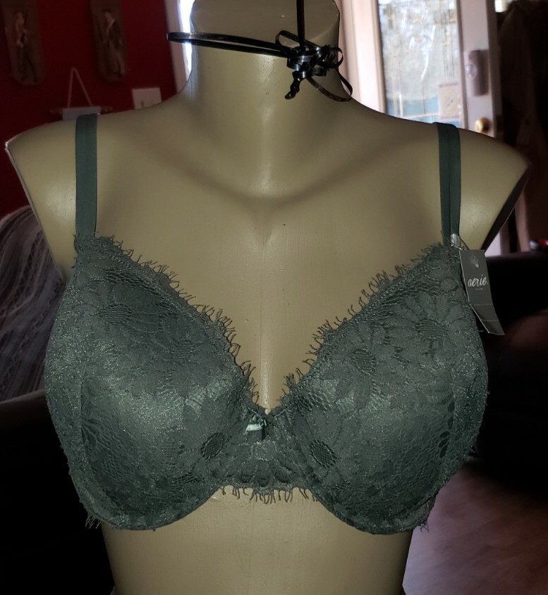 36DD aerie lightly lined demi underwired bra new with tags retail $39. ...