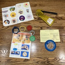 Vintage Badge-A-Minit Button Maker Bench Press Tool with Circle Cutter