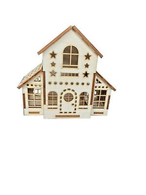 Deko-Haus 8 Lichter-Haus Weihnachten Winter Advent oder auch für das ganze Jahr
