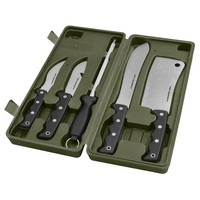 5 Piece Field Butcher Dressing Big Game Deer Processing Hunting Kit Knife Set Ss 5 Piece Field Butcher Dressing Big Game Deer Processing Hunting Kit Knife Set Ss