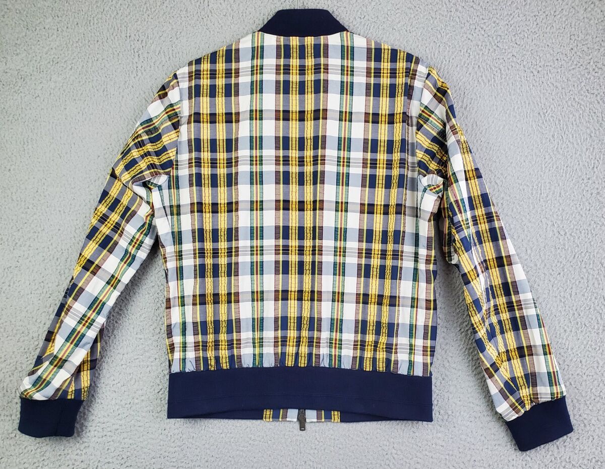 Uniqlo + JW Anderson Men's Size Small Seersucker Plaid Full Uniqlo + JW Anderson Men's Size Small Seersucker Plaid Full