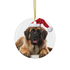 Leonberger - Ceramic Christmas Ornament - Printed in USA