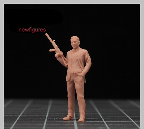 1/43 Agente James Bond Accesorios de Escena Modelo de Estatuilla para Coches Vehículos Juguete - Imagen 6 de 6
