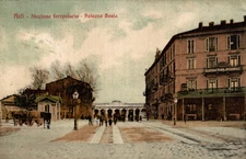 ASTI CITTÀ - Stazione Ferroviaria e Palazzo Bosia - VG - V036